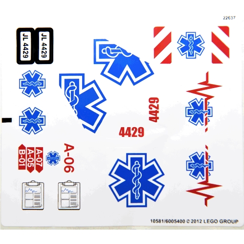 Lego Sticker Sheet for Set 4429-1 / [No Color/Any Color]