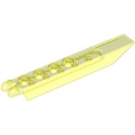 Lego Hinge Plate 1 x 8 Locking with Angled Side Extensions, Rounded Plate Underside, 9 Teeth / Trans-Neon Green