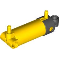 Lego Pneumatic Cylinder with 2 Inlets and Rounded End Medium (48mm) / Yellow