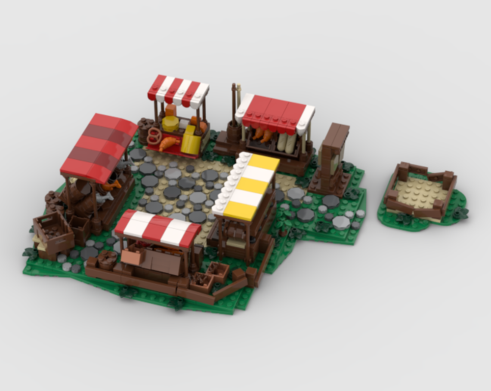Lego Medieval Town Square expansion