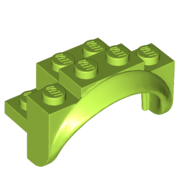 Lego Wheel Arch, Mudguard 4 x 2 x 2 1/2 / Lime