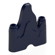Lego Rock / Ice / Flames, 1 x 4 with 2 Studs on the Edges / Dark Blue