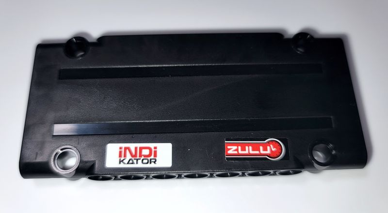 Lego Technic, Panel Plate 5 x 11 x 1 with 'iNDi KATOR' and 'ZULU' Pattern (Stickers) - Set 42069