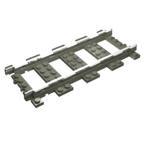 Lego Vehicle Track, Train, 9V Straight / Dark Gray