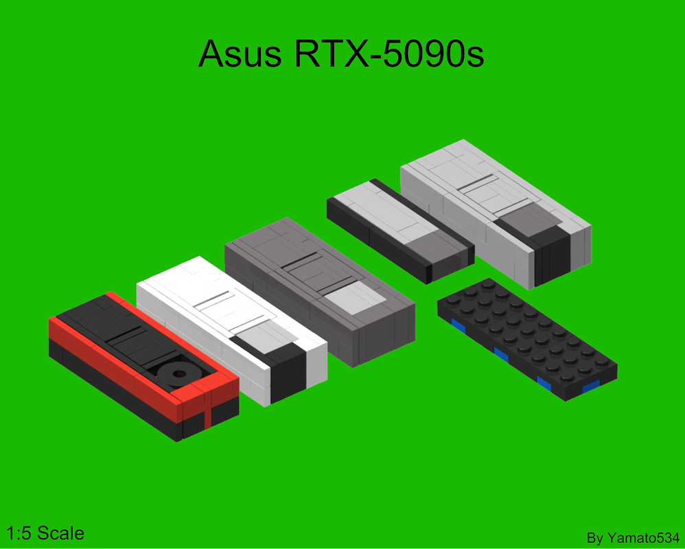 Lego 1:5 Scale Asus GeForce RTX-5090s