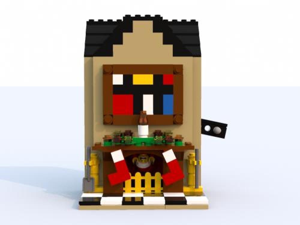 Lego Christmas Fireplace