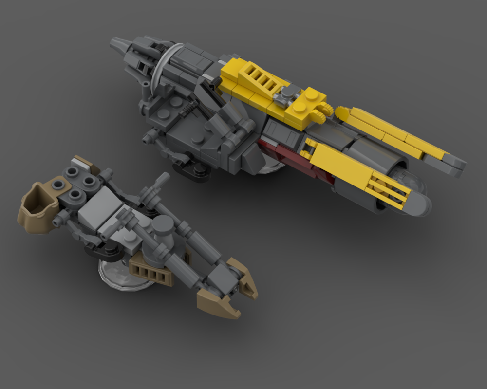 Lego Cobb Vanth and Mandalorian's Speeders