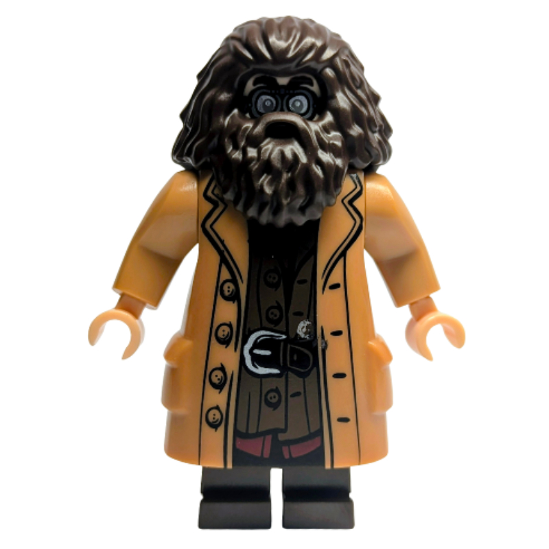Lego Rubeus Hagrid, Medium Nougat Overcoat, Arms with Pins (28621 Head)