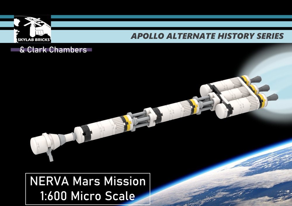 Lego NERVA Mars Mission IMIS Spacecraft Micro Scale