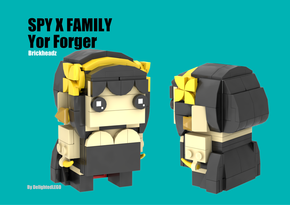 Lego Yor Forger from SPY x FAMILY, Brickheadz