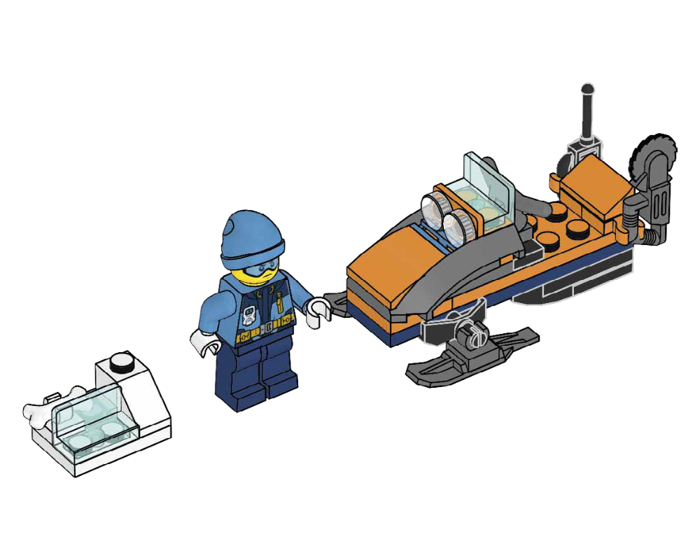 Lego Arctic Explorer with Snowmobile