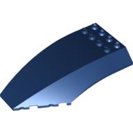 Lego Windscreen 10 x 6 x 2 Curved / Dark Blue