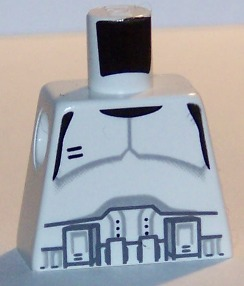 Lego Torso SW Armor Clone Trooper Pattern / White