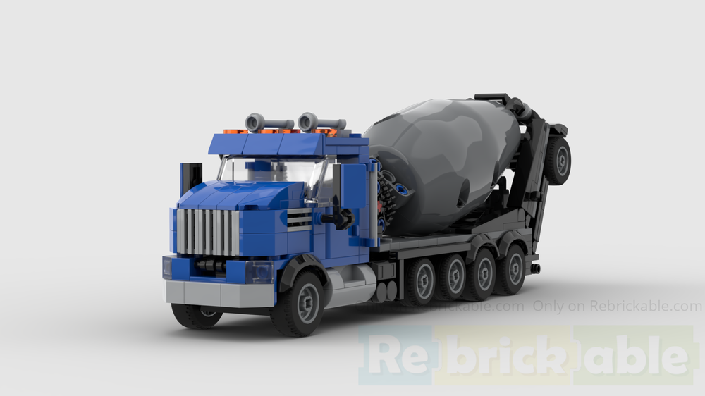 Lego 12x4 cement mixer truck