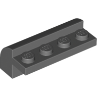 Lego Brick Curved 2 x 4 x 1 1/3 / Dark Bluish Gray