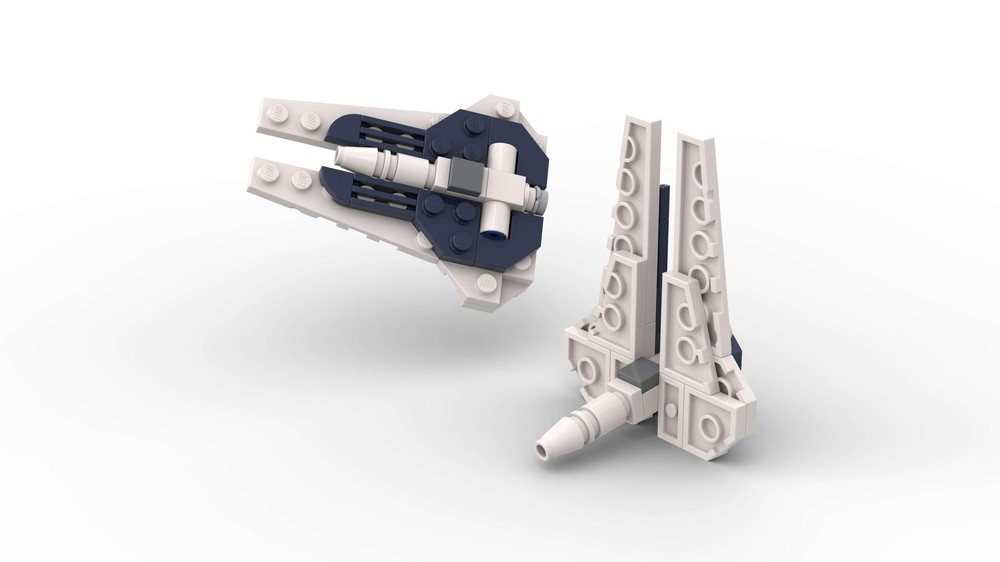 Lego Mandalorian Kom'rk Guantlet Starfighter Micro Scale
