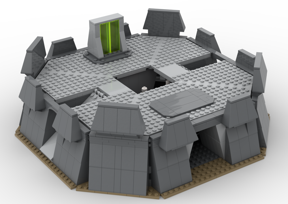 Lego Halo: CE - Blood Gulch multiplayer base