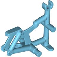 Lego Bicycle Frame, Clip for Handle Bars / Medium Azure
