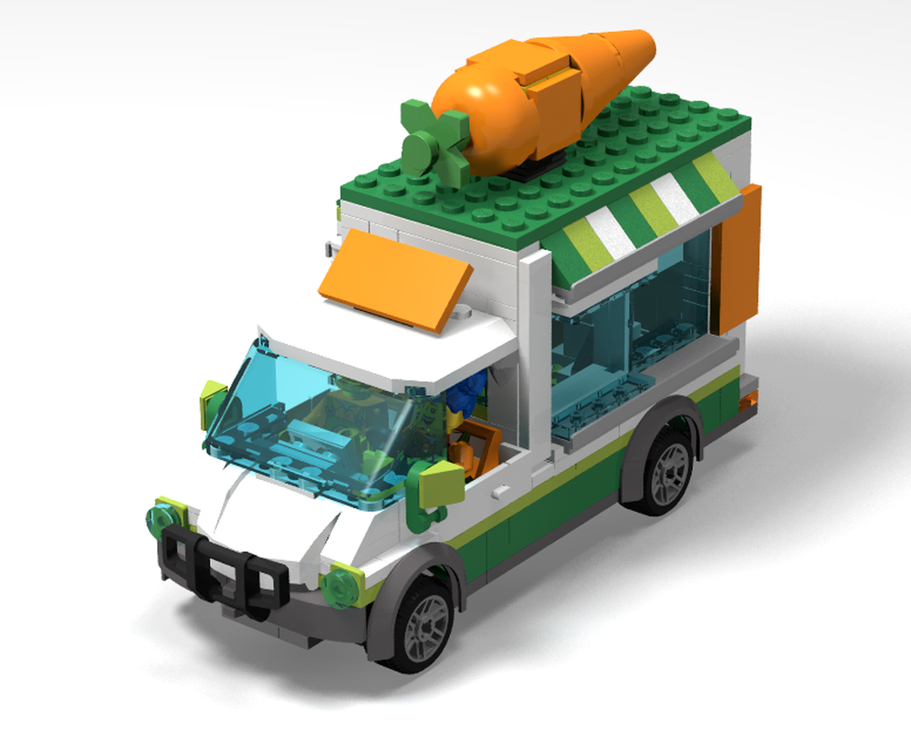 Lego 7 stud-wide Farmers Market Van