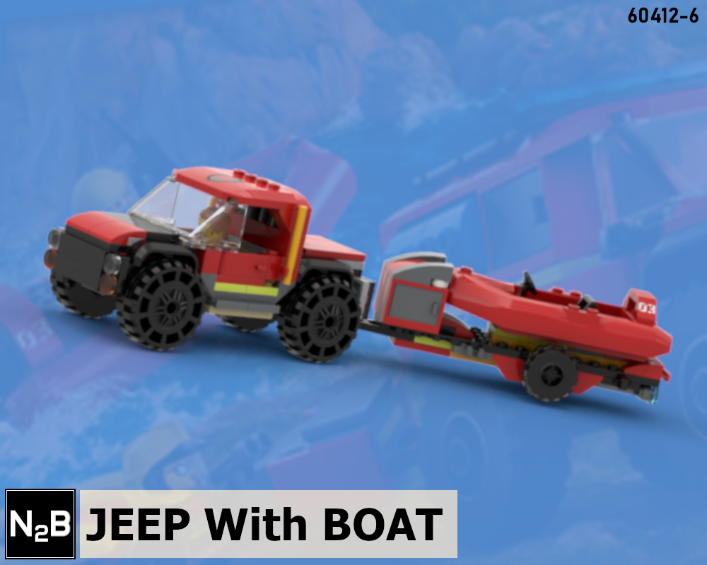 Lego 60412-6 Jeep with Boat