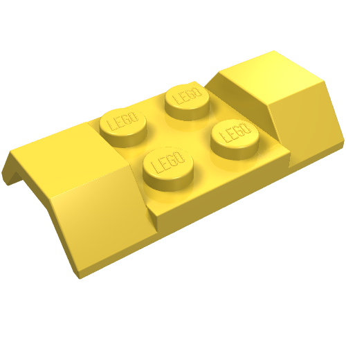 Lego Wheel Arch, Mudguard 2 x 4 [Smooth] / Yellow