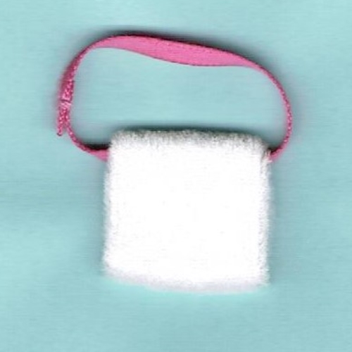 Lego Belville, Handwarmer/Muff with Ribbon / White