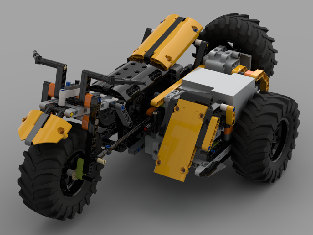 Lego 42099 D model - Motorcycle with sidecar