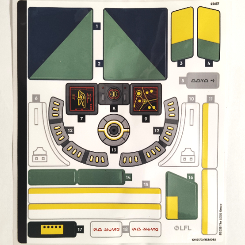 Lego Sticker Sheet for Set 75409-1
