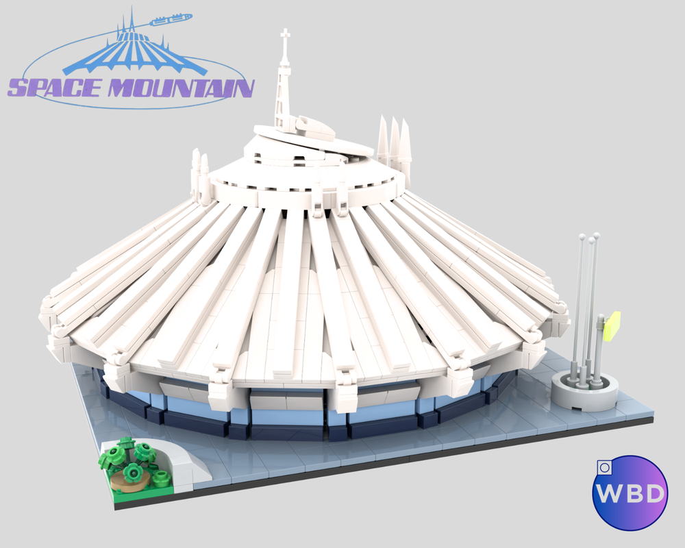 Lego Space Mountain 1975 inspired building instructions