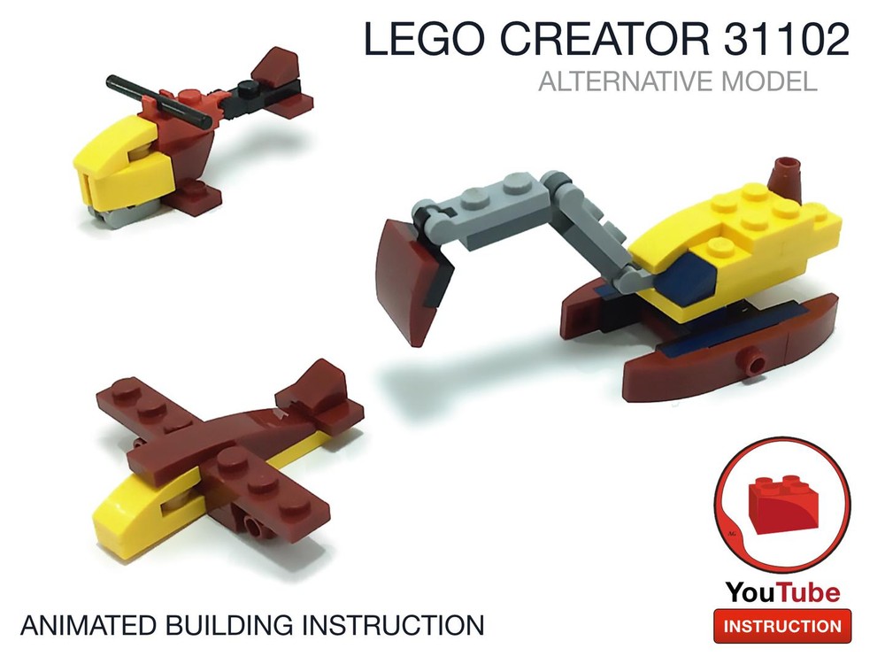 Lego Mini Vehicles Tutorial - LEGO CREATOR 31102