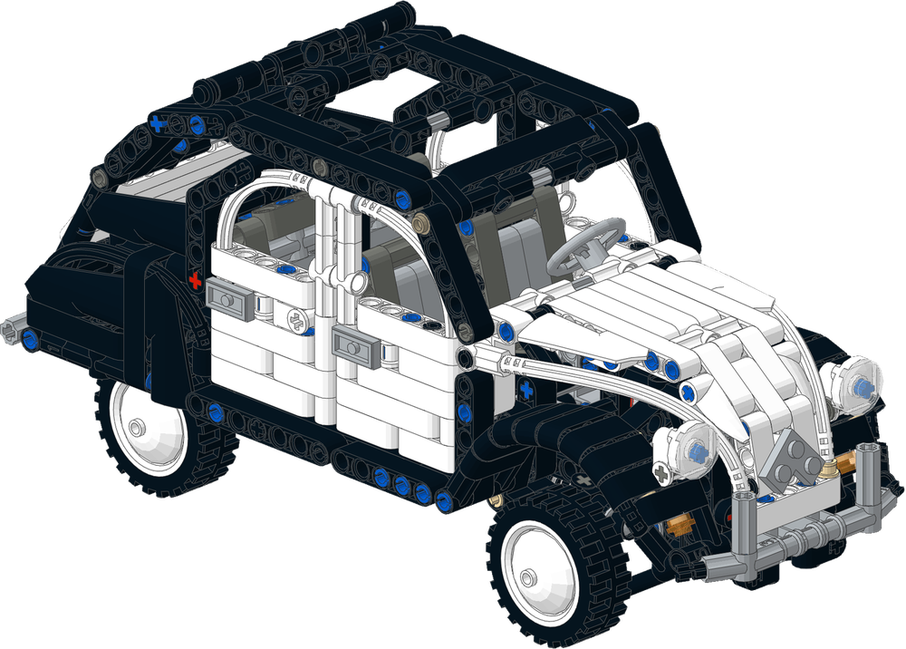 Lego Citroen 2CV Charleston Black / White