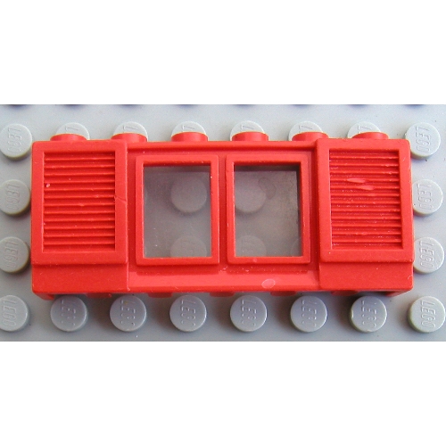 Lego Window 1 x 6 x 2 Classic Shuttered with Short Sill (Complete)