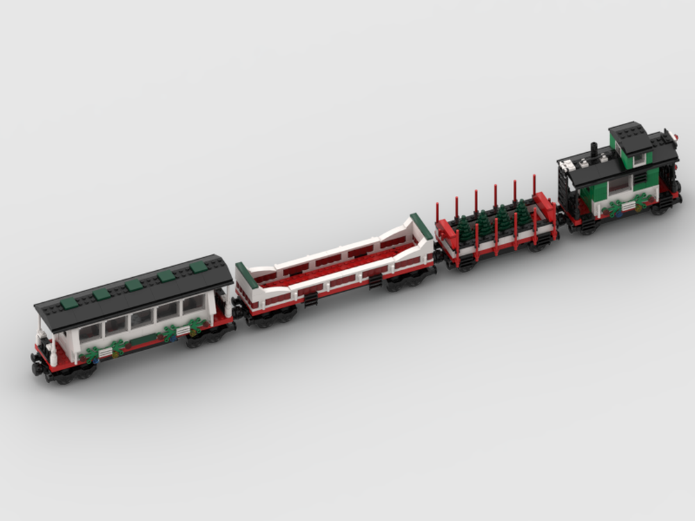 Lego Updated Holiday Train 10173 Just the Cars
