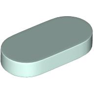 Lego Tile Round 1 x 2 / Light Aqua