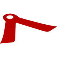 Lego Neckwear Cape, Two Long Tails, One Hole / Red