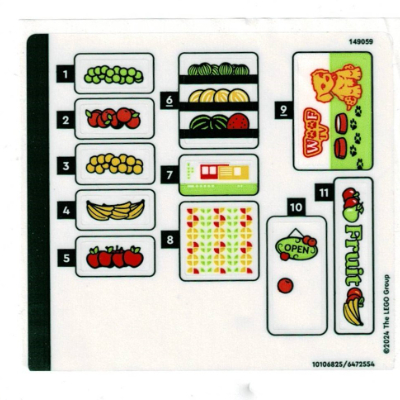 Lego Sticker Sheet for Set 40684-1 / [No Color/Any Color]