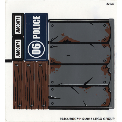 Lego Sticker Sheet for Set 60071-1