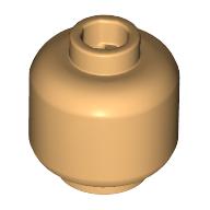 Lego Minifig Head [Plain] [Hollow Stud] / Warm Tan
