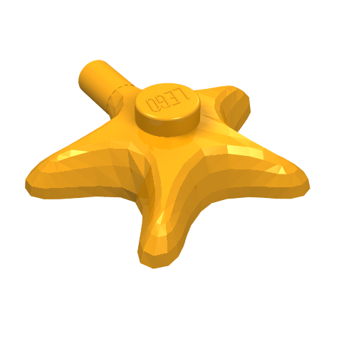 Lego Animal, Starfish / Medium Orange