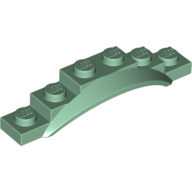 Lego Wheel Arch, Mudguard, 1 1/2 x 6 x 1 [Arch Extended] / Sand Green