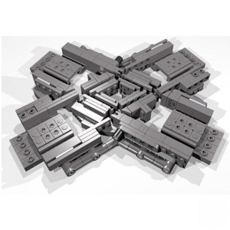 Lego Train Diamond Crossing