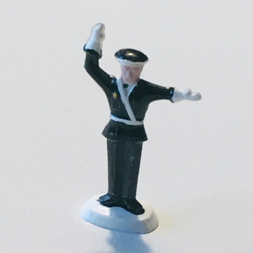 Lego HO Scale Accessory Policeman One Hand Up / [No Color/Any Color]
