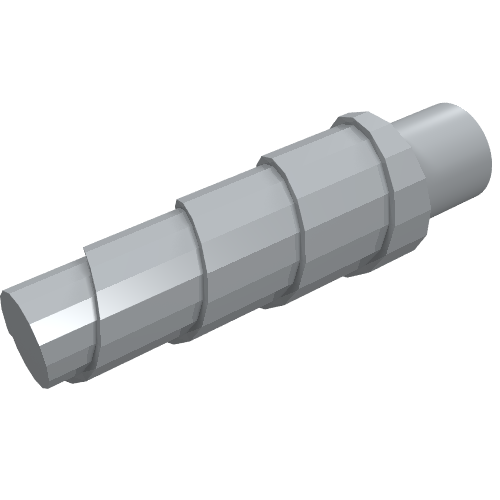 Lego Creature Body Part, Horn (Unicorn) / Light Bluish Gray