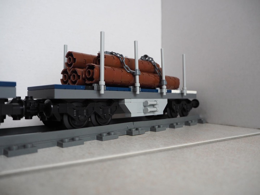 Lego Flatwagon Timbertransport