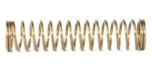 Lego Spring for Brick, Modified 2 x 2 x 5 Spring Unit / Chrome Gold