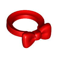 Lego Minifig Neckwear Bow Tie / Red