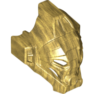 Lego Large Figure Mask of Jungle (Kanohi Miru) / Pearl Gold