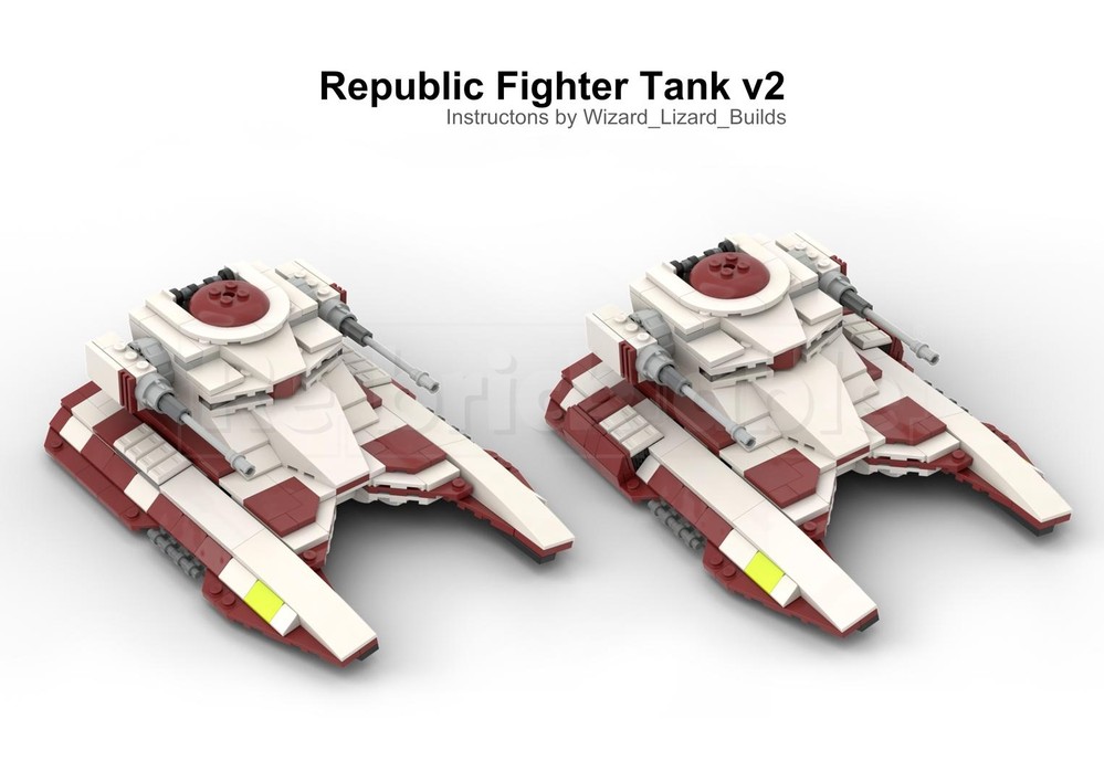 Lego Republic Fighter Tank Moc Build 75342 set