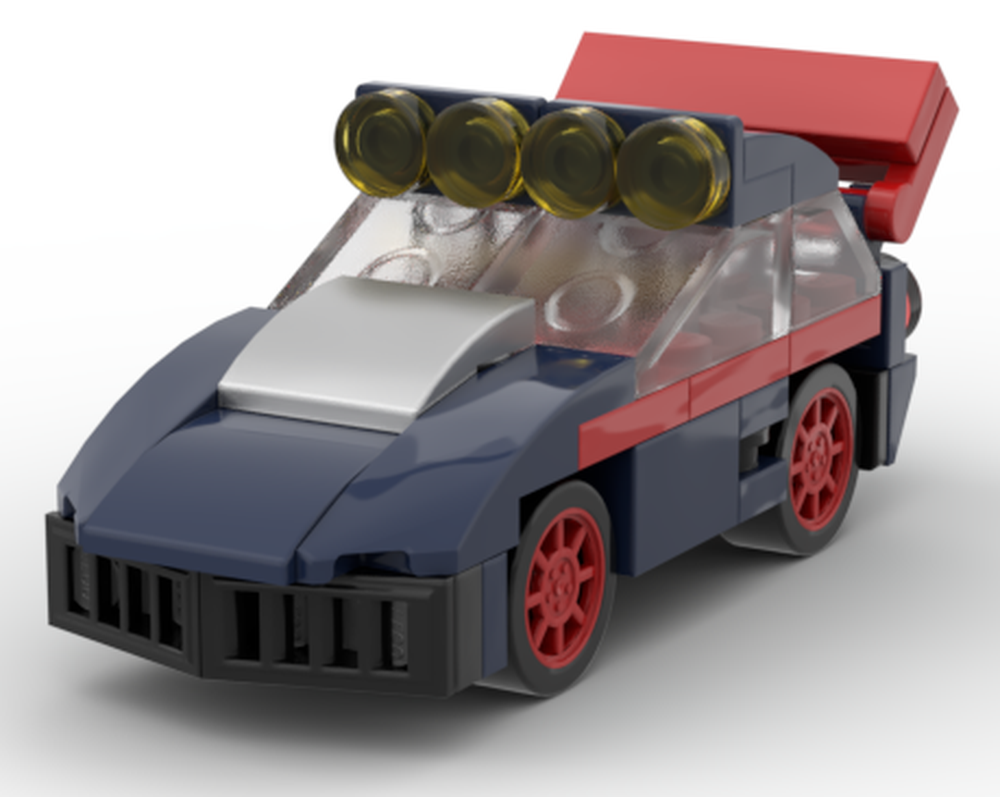 Lego 4 Stud Wide Custom 1969 Corvette RS