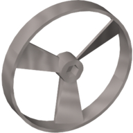 Lego Large Figure Spinner / Propeller with Code Print (Rhotuka) / Dark Red